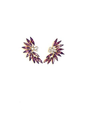 Серьги «Afina» violet